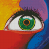 Colorful Abstract Eye Diamond Painting