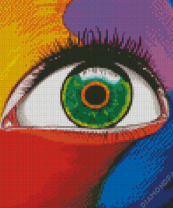 Colorful Abstract Eye Diamond Painting