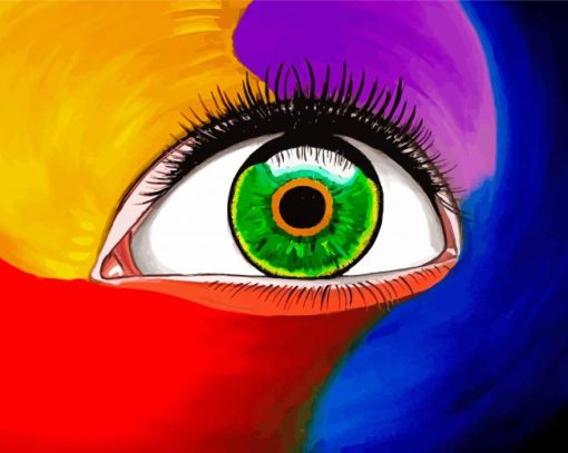 Colorful Abstract Eye Diamond Painting