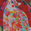 Colorful Kitten And Candy Diamond Painting