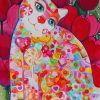 Colorful Kitten And Candy Diamond Painting