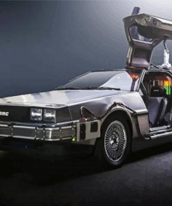 Cool Back To The Future Car Diamond Painting