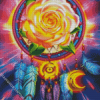 Cool Rose In Dreamcatcher Diamond Painting