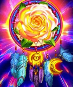 Cool Rose In Dreamcatcher Diamond Painting