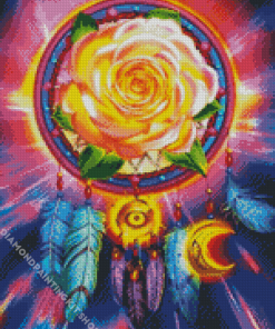 Cool Rose In Dreamcatcher Diamond Painting