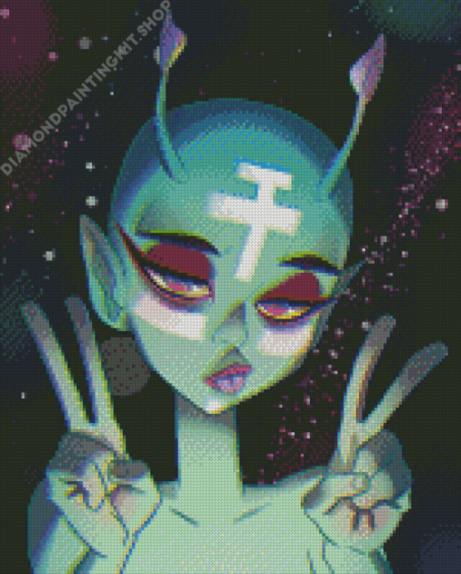 Cute Alien Diamond Painting