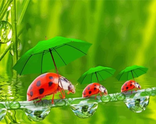 Cute Ladybirds Diamond Painting