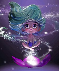 Cute Big Eyed Girl Diamond Painting