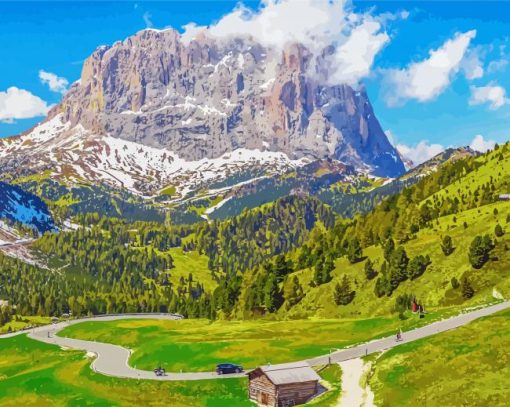 Dolomites Lansdcape Diamond Painting