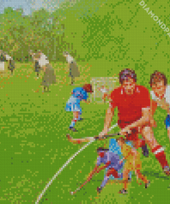 Field Hockey Diamond Painting