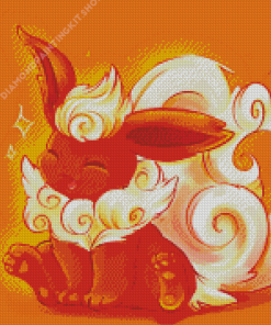 Flareon Smiling Diamond Painting