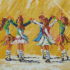 Girls Dancing Irish Dance Diamond Painting