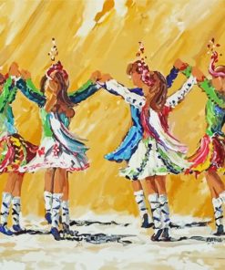 Girls Dancing Irish Dance Diamond Painting