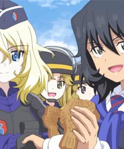 Girls Und Panzer Anime Characters Diamond Painting