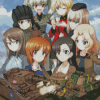 Girls Und Panzer Anime Poster Diamond Painting