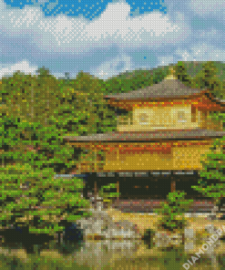 Golden Pavilion Diamond Painting