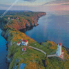 Grand Manan Lighthouse Landscape Diamond Painting