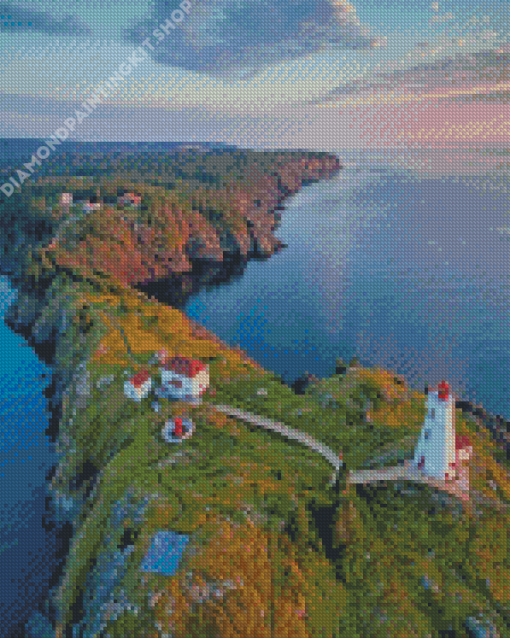 Grand Manan Lighthouse Landscape Diamond Painting