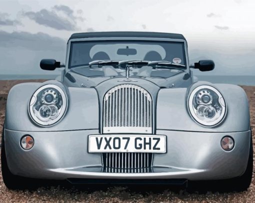 Grey Morgan Car Diamond Painting