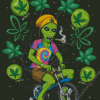 Hippie Alien Stoner Diamond Painting