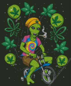 Hippie Alien Stoner Diamond Painting