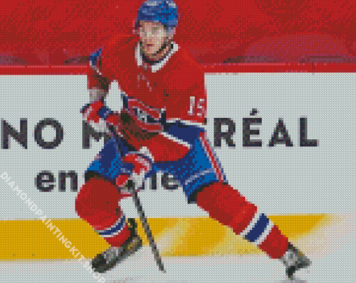 Ice Hockey Player Jesperi Kotkaniemi Diamond Painting