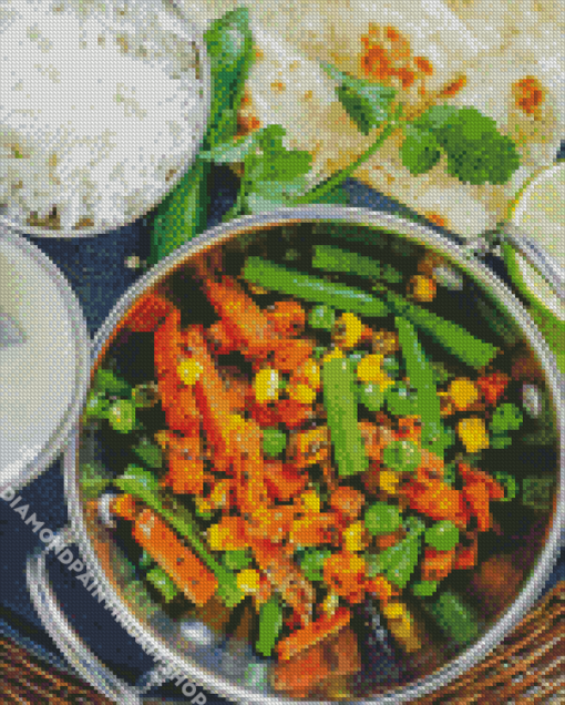 Indian Vegetables Sabji Diamond Painting