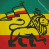 Jamaican Lion Flag Diamond Painting