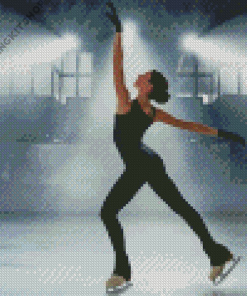 Girl Ice Skating Diamond Painting