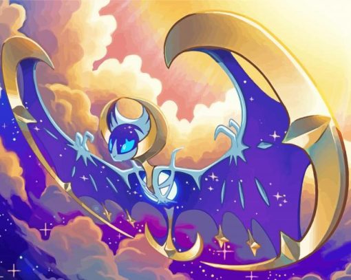 Lunala Pokemon Art Diamond Painting