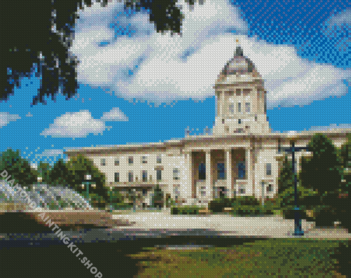 Manitoba Legislative Building Winnipeg Art Diamond Painting