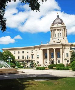 Manitoba Legislative Building Winnipeg Art Diamond Painting