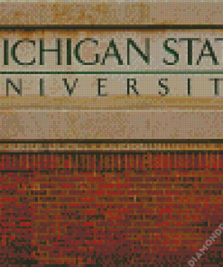 Michigan State University Mural Diamond Painting