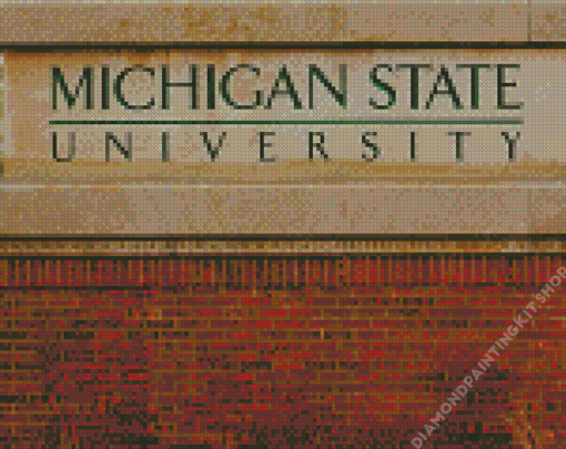 Michigan State University Mural Diamond Painting