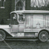 Monochrome Old Hearse Diamond Painting