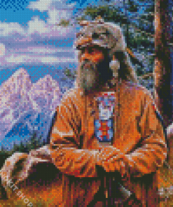 Mountain Man Art Diamond Painting