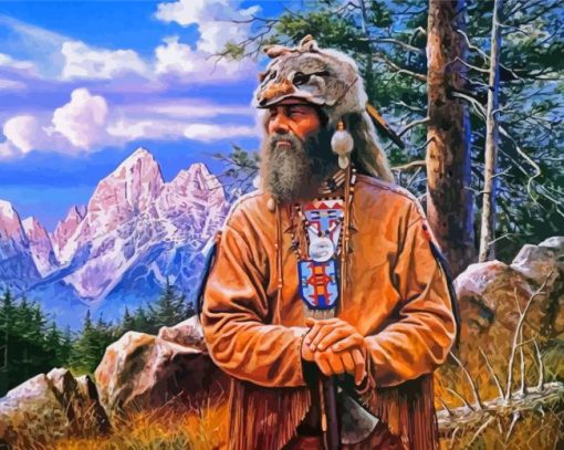 Mountain Man Art Diamond Painting