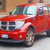 red Dodge nitro car diamond painting