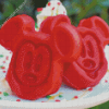 Red Waffles Disney Food Diamond Painting