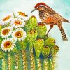 Saguaro Cactus Flower Diamond Painting