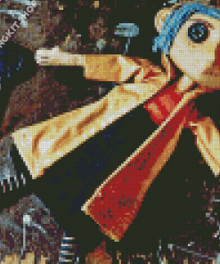 Scary Coraline Doll Diamond Painting