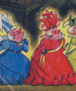 Sleeping Beauty Fairies Diamond Painting