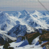 Snowy Southern Alps Diamond Painting