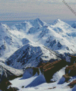 Snowy Southern Alps Diamond Painting