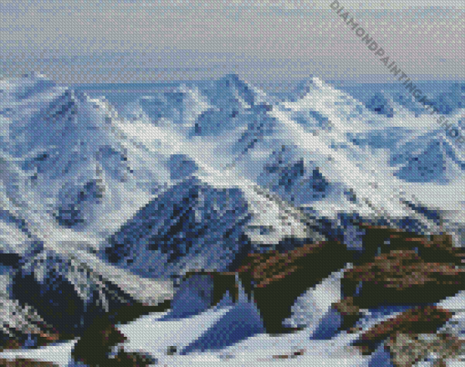 Snowy Southern Alps Diamond Painting