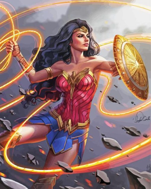 Superhero Wonder Woman Diamond Painting