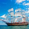 Tall Ship Sailing Diamond Painting