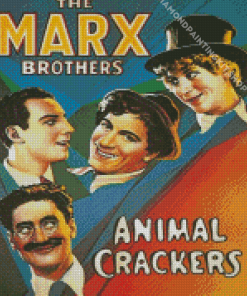 The Marx Brothers Animal Crackers Poster Diamond Painting