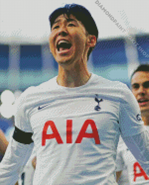 The South Korean Footballer Son Heung Min Diamond Painting