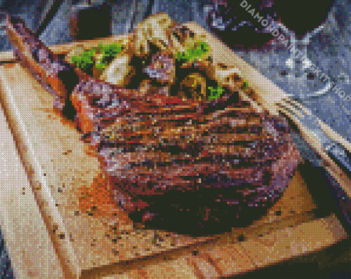 Tomahawk Steak Diamond Painting